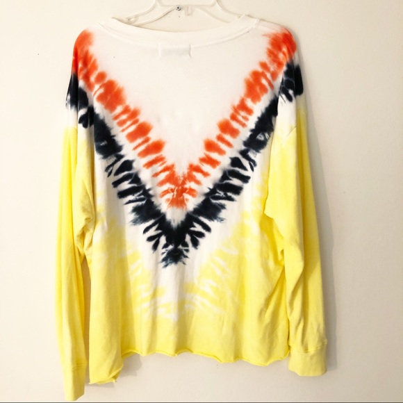WILDFOX LA top TYEDYE sweatshirt SMALL OVERSIZE EUC - Picture 7 of 7